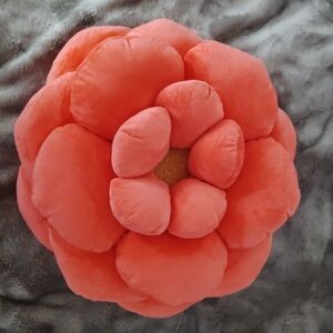 Coral Flower-Shaped Cushion